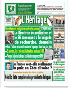 Cote d'Ivoire : Un DP et son journaliste d'un media pro-PDCI, convoqués à la Brigade de recherche  pour « enquêtes judiciaires »