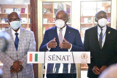 Côte d'Ivoire : Quatre projets de lois organiques présentés par Sansan Kambilé adoptés par le Sénat avant l'Assemblée nationale