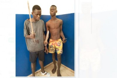 Côte d'Ivoire : A Abobo, fin de cavale pour 2 présumés voleurs de nuit en réunion et de viol collectif