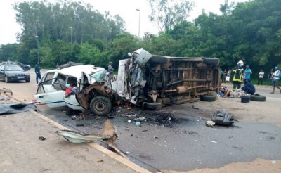 Côte d'Ivoire : Début de semaine dramatique, 05 morts dans un accident de circulation