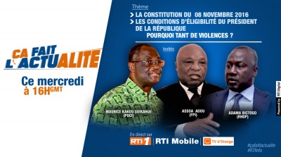 Côte d'Ivoire : 2020, opposition et parti au pouvoir face à face pour un débat télévisé ce jour sur la première chaîne
