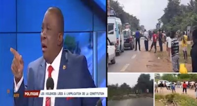 Côte d'Ivoire : Adjoumani à l'opposition: « Vous avez brulé des véhicules, vous avez calciné des bus, c'est cela faire de la marche pacifique ? »