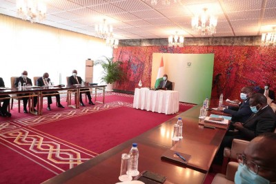 Côte d'Ivoire : Sommet de la CEDEAO via vidéoconférence sur le coup d'Etat au Mali, communiqué de la Présidence