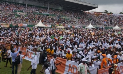 Côte d'Ivoire : Investiture du candidat RHDP, le Félicia fait le plein, le président des libéraux africains  aux cotés du Parti présidentiel