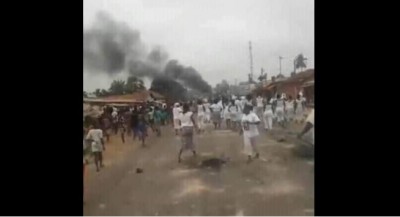 Côte d'Ivoire : Manifestations de rue, après 72 heures, le couvre-feu levé à N'douci