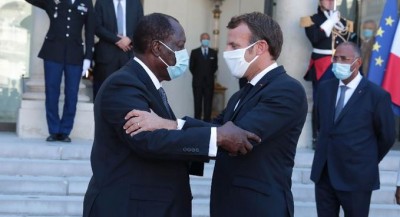 Côte d'Ivoire-France : Après avoir accepté d'être candidat, Emmanuel Macron reconnaissant du courage politique d'Alassane Ouattara