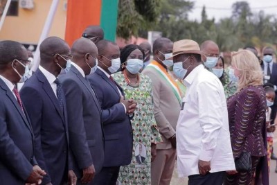 Côte d'Ivoire : Éducation, depuis Bongouanou, Alassane Ouattara vante les mérites de Kandia Camara