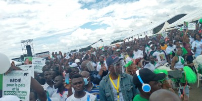 Côte d'Ivoire : La place Jean Paul II, pleine à craquer à l'investiture de Bédié, Guikahué annonce plus de 600 mille personnes