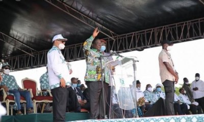 Côte d'Ivoire : A son investiture, Bédié fustige la gouvernance du RHDP et rassure qu'il mettra en place un gouvernement de large ouverture, une fois élu