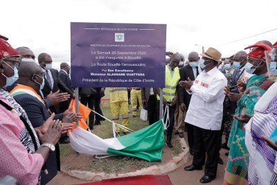 Côte d'Ivoire : Inauguration à Bouaflé de la Route réhabilitée Yamoussoukro - Bouaflé