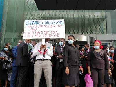 Côte d'Ivoire : Grève à Ecobank, la Direction générale « décide de continuer à conserver les avantages du personnel directement liés aux charges familiales »