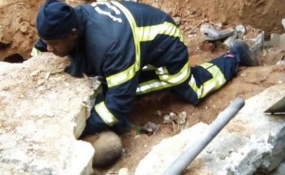 Côte d'Ivoire : Cocody,  une maison en construction s'effondre  et fait un mort