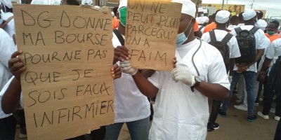 Côte d'Ivoire : Bouaké, réclamant des mois d'arriérés de bourse par une manifestation, des étudiants dispersés