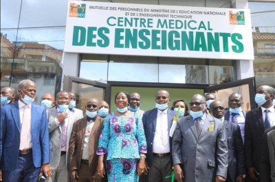 Côte d'Ivoire : Avant les logements annoncés, un centre médical d'un coût de 300 millions FCFA pour les enseignants ouvert à Yopougon