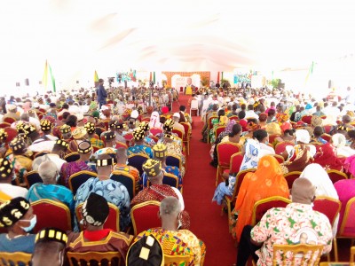Côte d'Ivoire : Bouaké, en attendant l'ouverture de la campagne, Ouattara échange avec les rois du Gbêkê