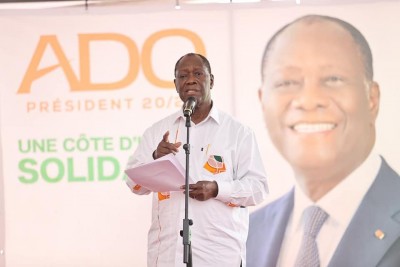 Côte d'Ivoire :    Man, campagne présidentielle, le candidat du RHDP rencontre les Chefs traditionnels, les guides religieux et les cadres du Grand Ouest