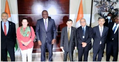 Côte d'Ivoire : A l'approche du vote présidentiel, les ambassadeurs des pays membres du Conseil de sécurité ont rencontré Hamed Bakayoko