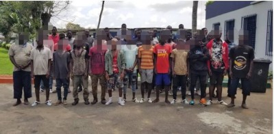 Côte d'Ivoire : Après les affrontements de Dabou, plus 50 individus interpellés par la Gendarmerie, 06 armes à feu saisis