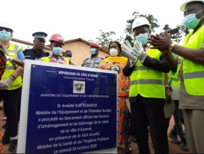 Côte d'Ivoire : Sud-Comoé, l'axe Maféré-Kouakro bientôt bitumé, la  réhabilitation la voirie de la ville d'Ayamé annoncée