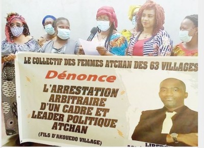 Côte d'Ivoire : Des femmes Atchans dénoncent l'arrestation  d'Aguédé Yves, fédéral FPI à Cocody
