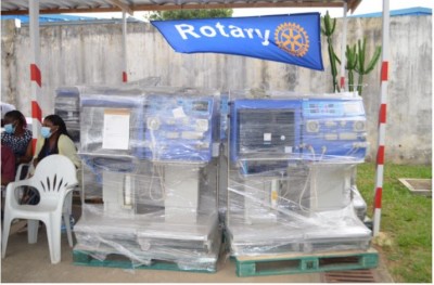 Côte d'Ivoire : Lutte contre l'insuffisance rénale, le Rotary club au secours du Ministère de la santé avec la remise de matériels d'hémodialyse d'une valeur de 350 millions FCFA