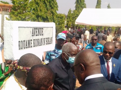 Côte d'Ivoire : Bouaké, la commune baptise une avenue du nom de « Kouamé Konan N'Sikan », défunt patron de UTB