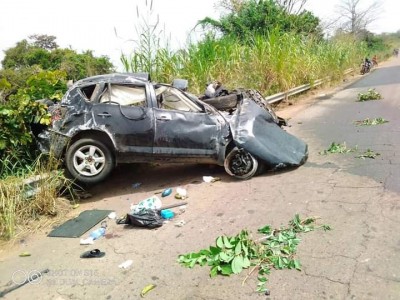 Côte d'Ivoire : Zuenoula, 03 membres d'une famille périssent dans un accident de circulation