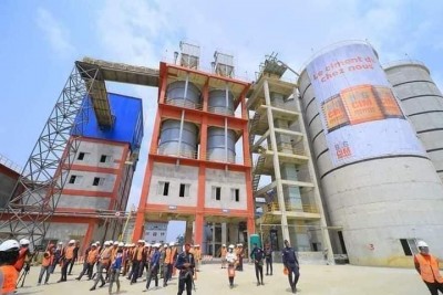 Côte d'Ivoire : Zone industrielle PK24 d'Akoupé-Zeudji, inauguration d'une nouvelle cimenterie