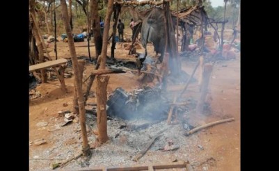 Côte d'Ivoire : Dabakala, un site d'orpaillage clandestin détruit, un fusil saisi, du matériel détruit