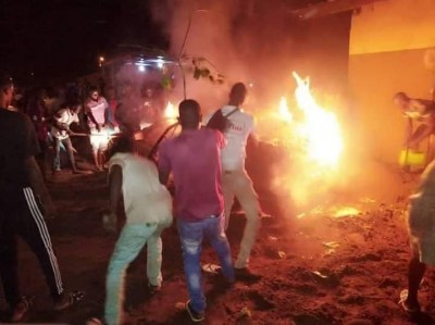 Côte d'Ivoire : Bonoua, un transvasement de gaz dans un dépôt tourne mal, déclenche un incendie et fait 02 blessés