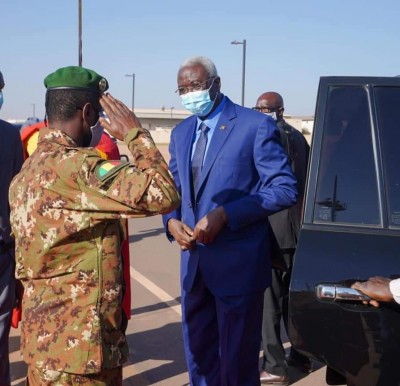 Burkina Faso : Le président de la transition malienne Bah N'daw en visite à Ouagadougou