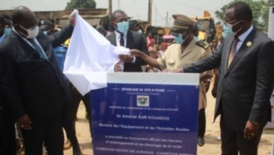 Côte d'Ivoire : Yopougon-Attécoubé,  enfin le démarrage des travaux de bitumage de la route Institut des aveugles-carrefour SI Béton