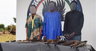 Côte d'Ivoire : Recherchés depuis un an, des coupeurs de route interpellés avec des armes