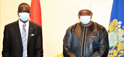 Gambie-Côte d'Ivoire :  Adama Barrow compte sur l'ambassadeur Touré Sékou pour renforcer les liens entre les deux pays