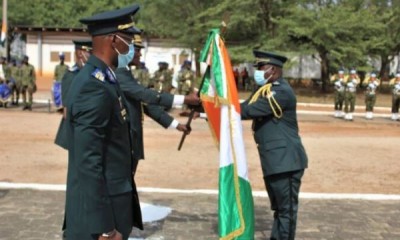 Côte d'Ivoire : Bouaké, le Lt-Colonel Asséké Nazaire nouveau commandant du 3e bataillon d'infanterie a pris fonction