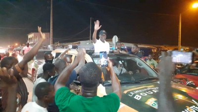 Côte d'Ivoire : Bouaké, pour les législatives, Amadou Koné finit la campagne en parade