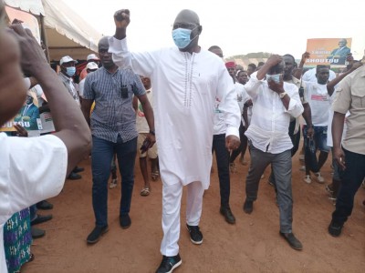 Côte d'Ivoire : Sakassou, dernier meeting de campagne du RHDP, Ahoutou Koffi invite à voter massivement