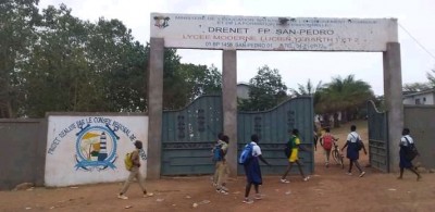Côte d'Ivoire : San-Pédro, perturbant les cours pour des congés anticipés de Pâques, des « élèves » mis aux arrêts