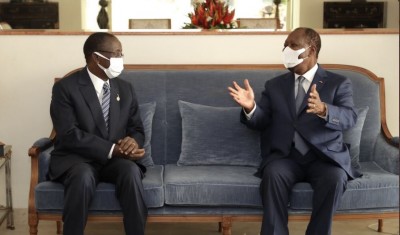 Côte d'Ivoire : Ouattara heureux de retrouver son jeune frère Ahoussou après un séjour médical de 08 mois en Allemagne  et France