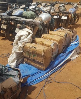 Burkina Faso : Plus de 665 kg de chanvre et diverses marchandises de contrebande saisis