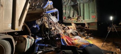 Côte d'Ivoire : Nouvelle collision entre deux camions sur l'autoroute, un mort