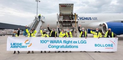 Côte d'Ivoire : Pour pallier aux restrictions de transport, 100e charter de fret affreté en un an par Bolloré Logistics