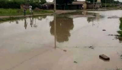Côte d'Ivoire : Zuenoula, des domiciles et des rues inondés à la suite d'une forte pluie