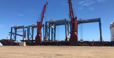 Cameroun : Le port de Kribi doté de  cinq nouveaux portiques de parc pour consolider sa croissance en volumes