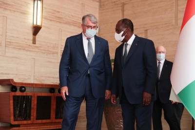Côte d'Ivoire-France : Augmentation de la production électrique, Olivier Bouygues reçu au Palais présidentiel
