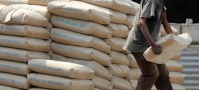 Côte d'Ivoire : Nouveaux prix du ciment à la tonne en détail à Abidjan et dans un rayon de 300 km