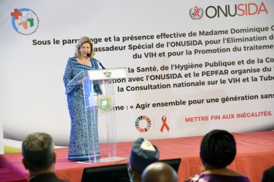 Côte d'Ivoire : Lutte contre le VIH et la Tuberculose pédiatrique, Dominique Ouattara plaide pour l'égalité dans l'accès des traitements
