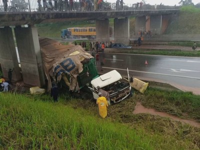 Côte d'Ivoire : Deux morts dans un carambolage entre camion remorque et motos  sur l'autoroute du nord