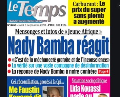 Côte d'Ivoire : L'ANP suspend le quotidien  pro Gbagbo « Le Temps » pour « manipulation » de l'information