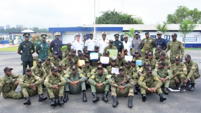 Côte d'Ivoire : Marine nationale, 82 fusiliers marins font leur sortie après 4 mois de formation